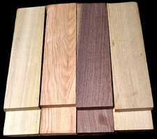 MULTIPAK (8) PIECES KILN DRIED SANDED THIN LUMBER WOOD  12" X 3" X 1/2"