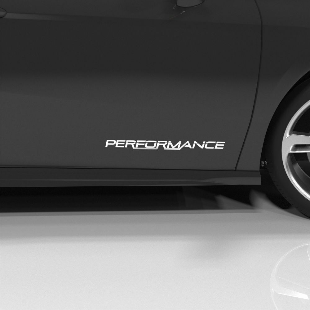 Performance Aufkleber Sticker Schwarz Vinyl Tuning Dekor 45 cm Lang ...