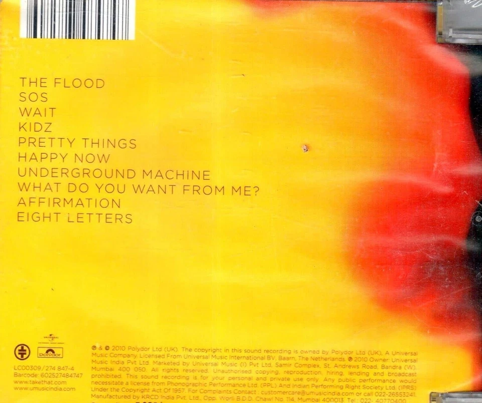 Cd TAKE THAT - PROGRESS nuovo sigillato - Immagine 2 di 2