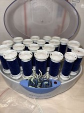 Remington Care Setter 20 Hot Rollers Velvet Flocked Wax Core KF-20N Tested Good