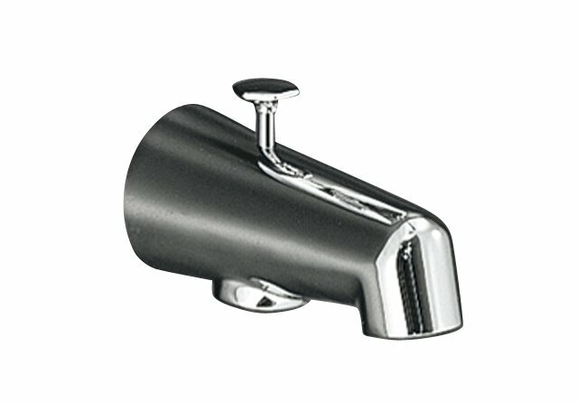 KOHLER 6855 LIFT ROD DIVERTER TUB SPOUT, BRUSHED CHROME, MODEL
