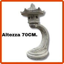 Statua pagoda lanterna lampada giapponese da giardino zen esterno in pietra H.70