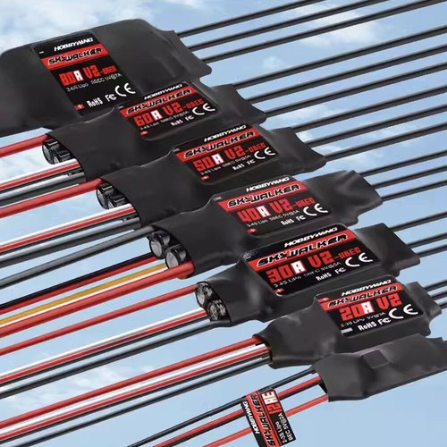 Hobbywing Skywalker 20A 30A 40A 50A 60A 80A 100A ESC 3-6s w/BEC For RC Airplane - Picture 4 of 26
