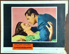 William Holden & Virginia Leith TOWARD THE UNKNOWN org 1956 Lobby Card 1510