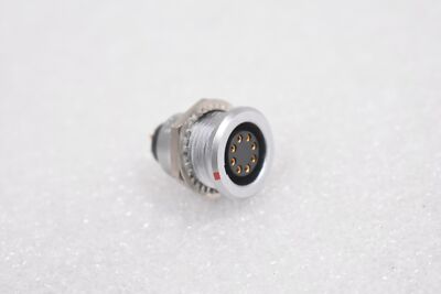 LEMO EGG.2B.308.CLL CIRCULAR RECEPTACLE, 8-POSITION, SOLDER FEMALE CONTACTS