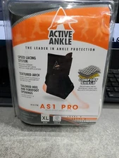ACTIVE ANKLE AS1 PRO LARGE WHITE LEFT RIGHT LEVEL 2 SUPPORT BRACE E3 NEW NWT