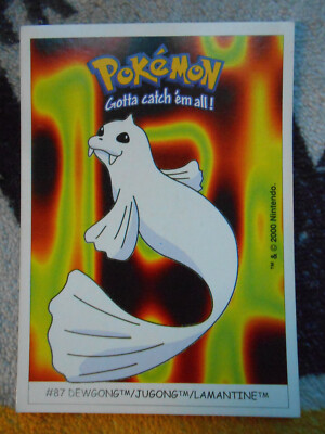 LAMANTINE / DEWGONG #87 - DUNKIN BOOMER 2000 - POKEMON - SEHR GUTER ZUSTAND