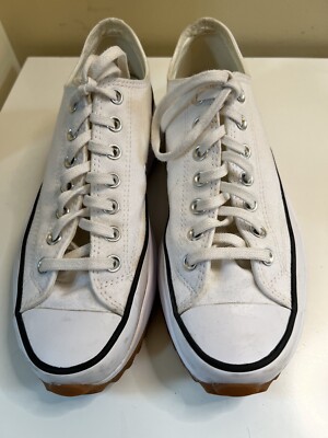 Converse Women's Run Star Hike Low-Top Platform Sneaker Size 10 White/Black