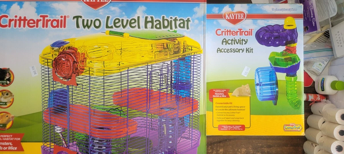 Kaytee Lot CritterTrail 2 Level Small Animal Habitat Activity Accessory Kit