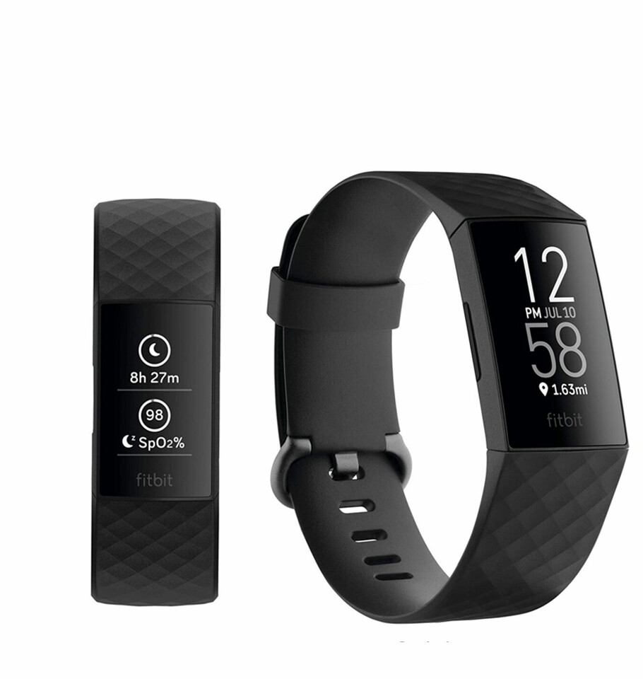 Fitbit Charge 4 Advanced Fitness Tracker Black -S & L Sizes-image