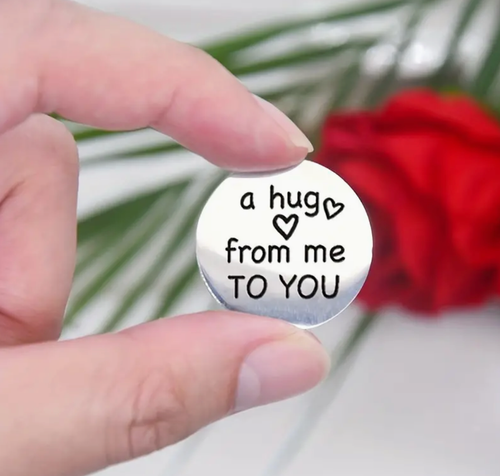 Pocket Hug Token Comfort Love Gift Keepsake keychain lucky charm Trendy Support - Picture 9 of 22