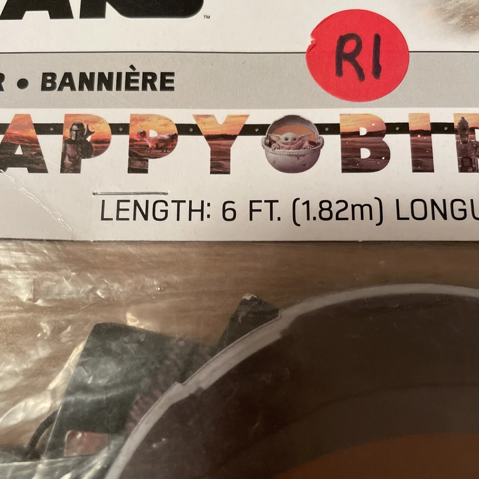 星球大战曼达洛人儿童宝贝尤达生日快乐横幅 6 英尺 — 第 3/4 张图片