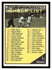 1961 TOPPS CHECKLIST 1ST SERIES #17 HIGHER HIGH GRADE NO CREASES LOOKS GREAT!