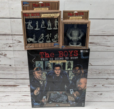 The Boys This is Going to Hurt Deluxe Edition Board Game Bundle NIS Homelander