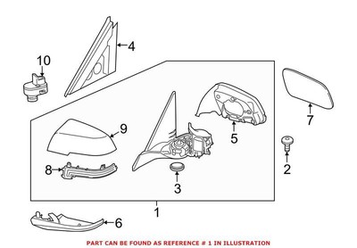 Genuine OEM Door Mirror Front Passenger for BMW 51167285244 | eBay