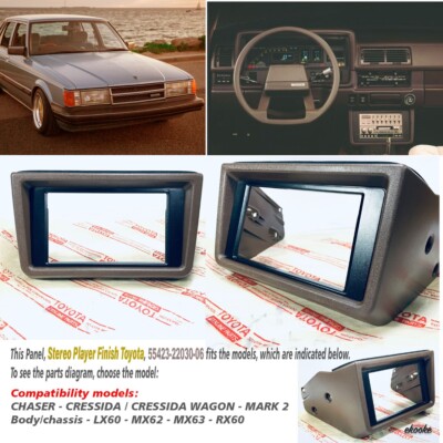 Toyota Chaser Cressida Mark2 LX60 MX62 RX60 TX60 Panel Stereo Player NOS Japan