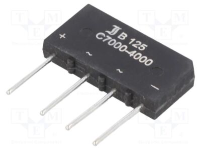 Einphasen Brückengleichrichter If: 7A Urmax: 250V  Ifsm: 150A B125C7000A Einpha