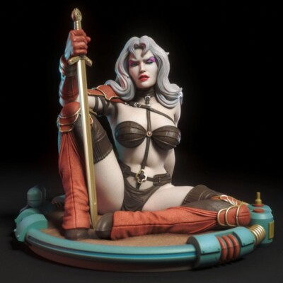 1/8 Taarna Torrida 3D Printing GK Figure Model Kit Unpainted Unassembled 12cm GK