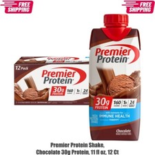 Premier Protein Shake, Chocolate, 30g Protein, 11 fl oz, 12 Ct