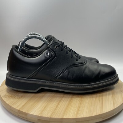 Footjoy Originals Mens Size 8 M Golf Shoes Triple Black Sneakers