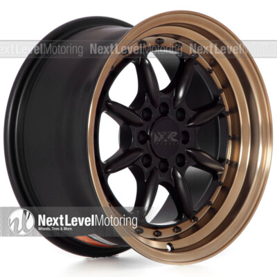 XXR 002.5 16X8 4X100 4X114.3 +20 FLAT BLACK/BRONZE WHEEL FITS CIVIC INTEGRA E30