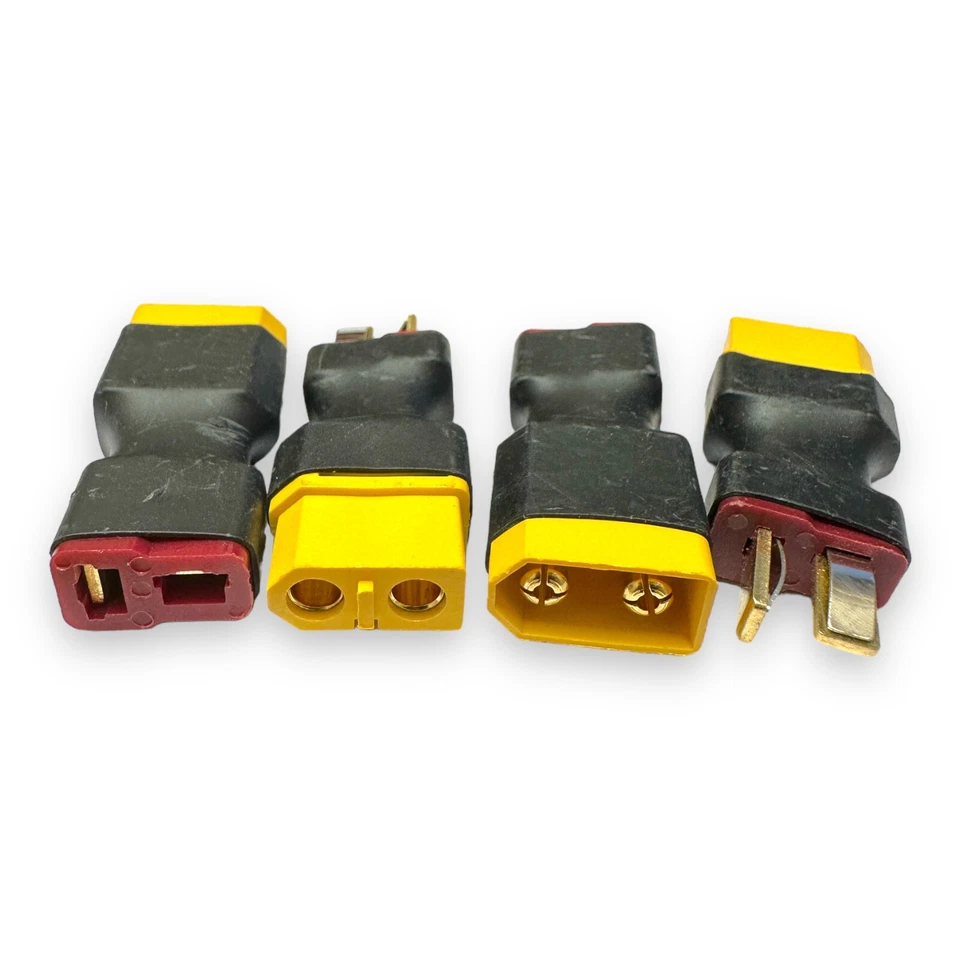 ✅ 4er Adapter Set XT60 auf T-Plug T-Dean Lipo Akku Male Female Stecker Buchse RC - Bild 2 von 4