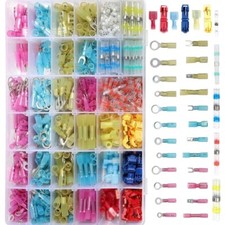 Heat Shrink Butt Wire Connector Kit - Waterproof Wire Crimp, Insulated