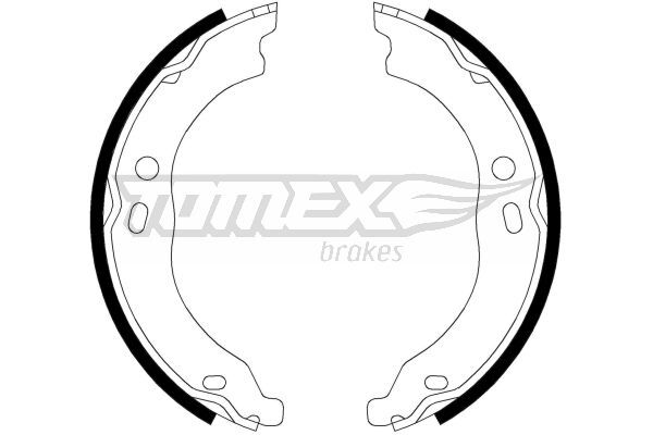 Tomex Brakes Bremsbackensatz Bremsbacken Hinten FüR Fiat Ducato-image