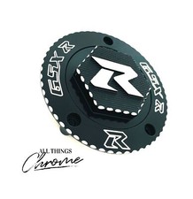 GSXR1000 BLACK CONTRAST CUT ENGRAVED 3D GAS CAP FOR 2005-2008 SUZUKI GSXR1000