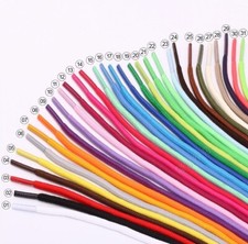 Shoelaces Colorful Coloured Round Bootlace Sneakers Shoes Boots Laces Strings