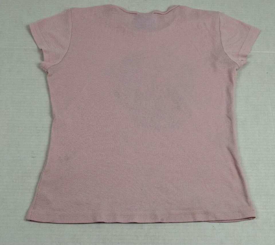 Camiseta Vintage Comida Chatarra Talla XS 90s Rosa Pálido Jem and the Holograms Suave Fina Foto 2 de 4