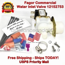 Fagor 12152753 Water Inlet Valve + Hardware, Ships FREE TODAY!