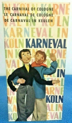 Vintage Karneval Köln Köln Germany Reiseprospekt Veranstaltungskalender 1956