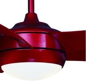 sleek integrated quiet remote ceiling bowl casual retro fan unique light