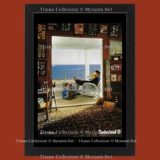 Anni '80  * Pubblicità Originale "Timberland, Babbo E Figlio in Veranda sul Mare