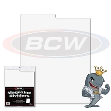 BCW Magazine Dividers 25ct Pack Write On Index Tab Fits in Mag Box FREE SHIP