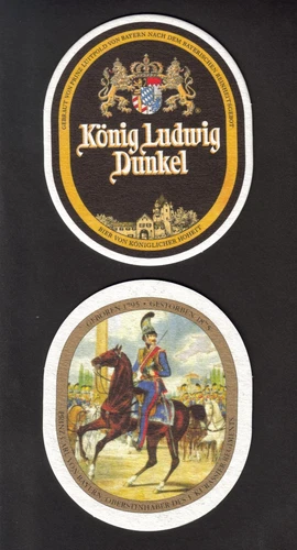 Beer mat, coaster, Schlossbrauerei Kaltenberg, Prince Carl of Bavaria #439#