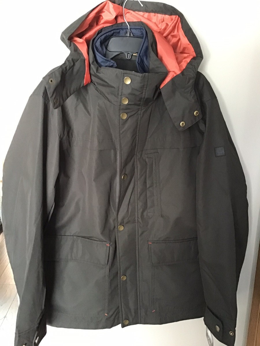 F.O.G. London Fog Men's Parka Olive With Orange Trim Size XL