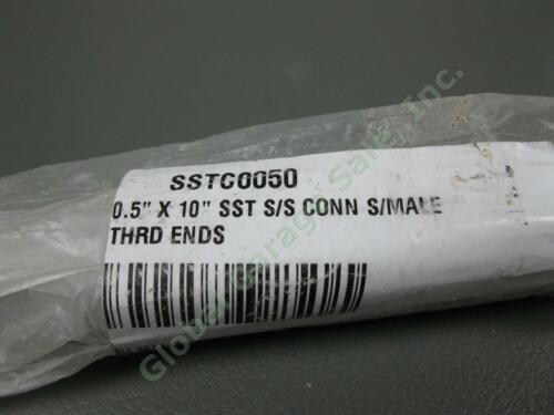 3 Metraflex SSTC0050 1/2"x10" LF SS Male Threaded Flexible Pump Connector LOT - Picture 2 of 5