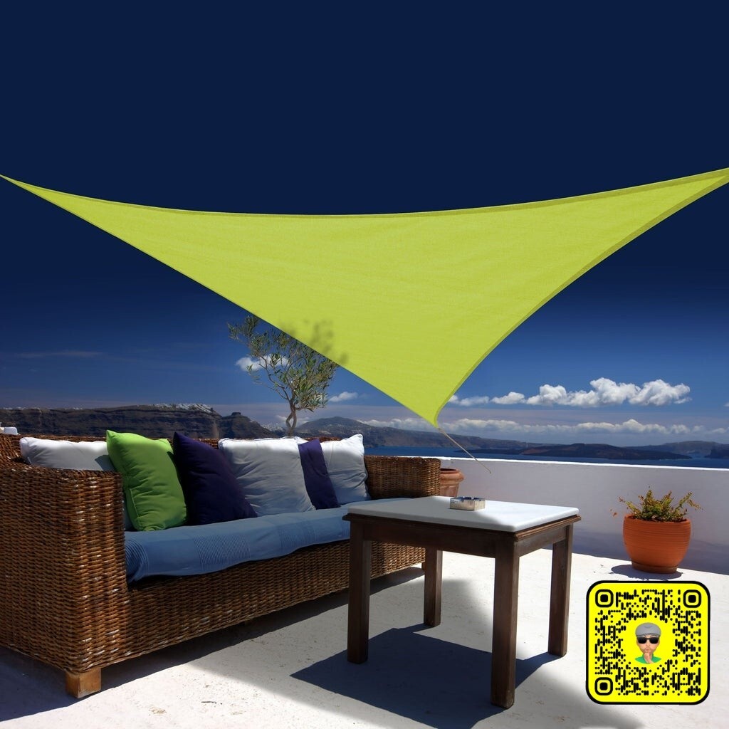 Voile d'ombrage triangulaire anti-UV étanche pour éviter la chaleur et la pluie