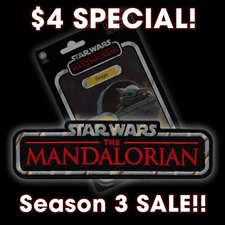 Vintage Kenner style STAR WARS "The Mandalorian" Title embroidered iron-on patch