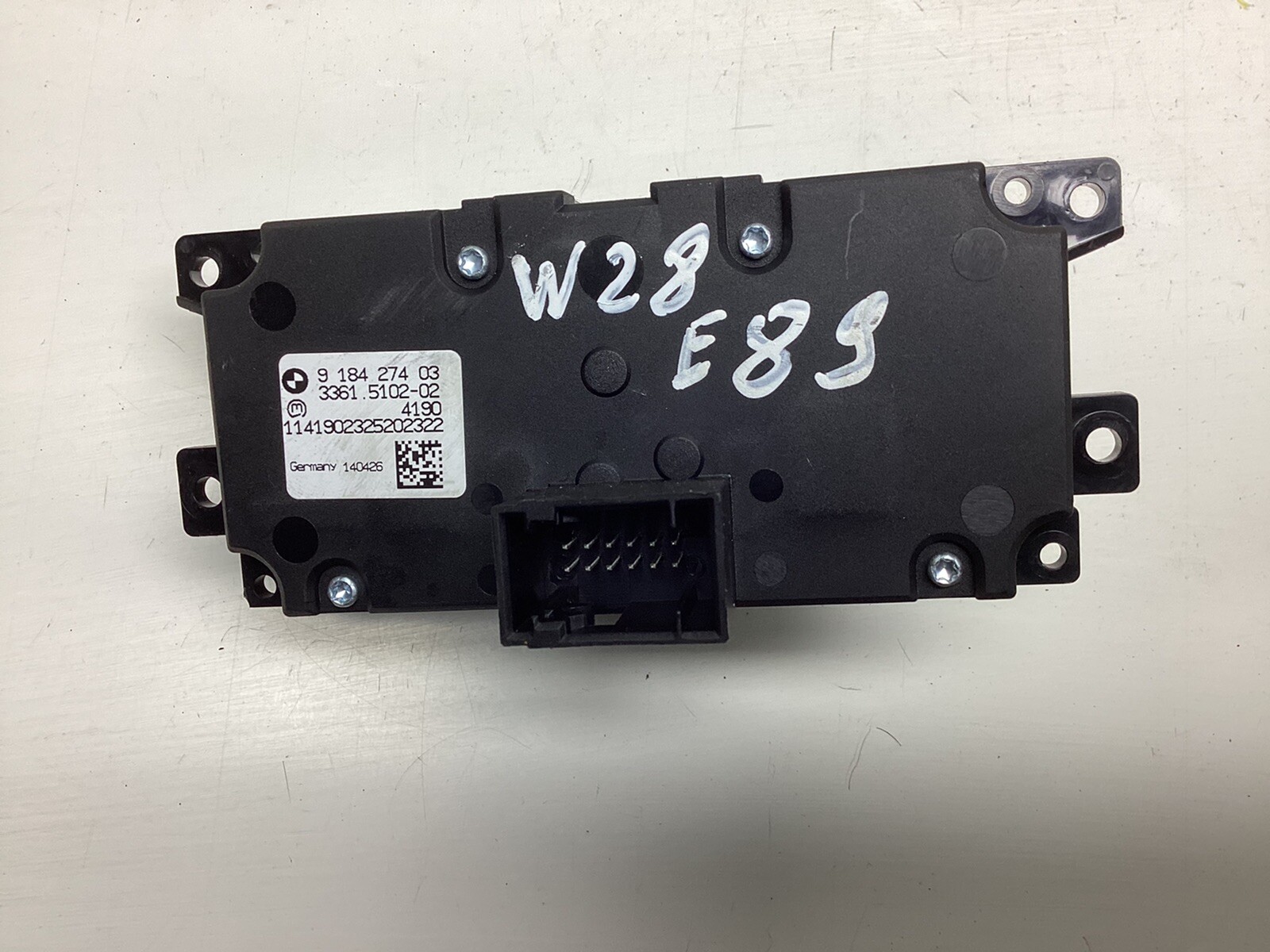 BMW Z4 Series E89 Cabrio Headlight Control Element Light Switch 