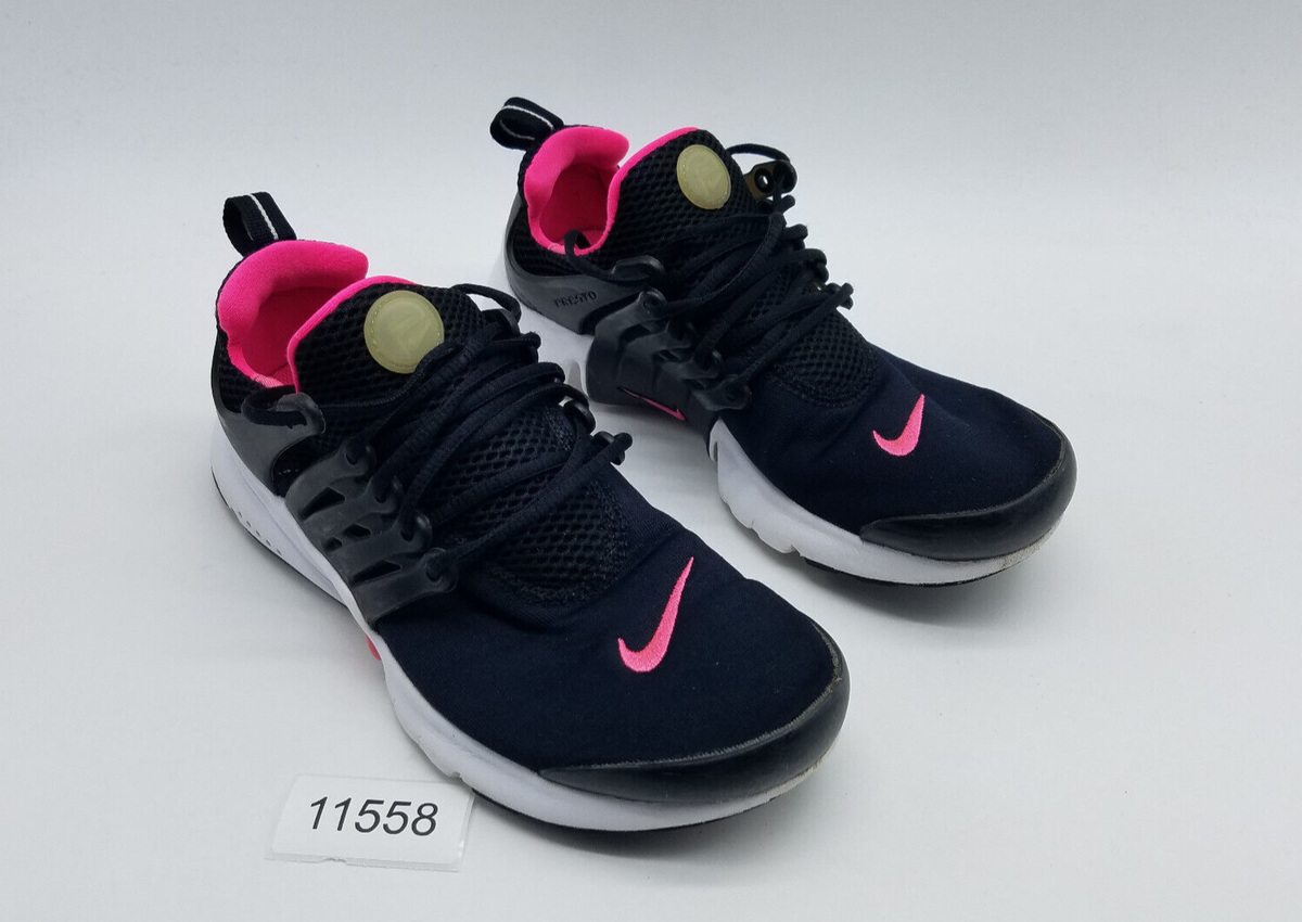 pink and black nike presto
