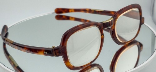 Antique Vintage E B Meyrowitz Faux Tortoise Shell Folding Spectacles Frames RARE - Picture 7 of 16