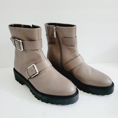 Nordstrom Nomacombs Water Resistant Taupe Moto Boot Size 7.5 