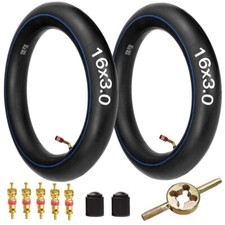 16x3.0 76-305 Inner Tubes TR87 Bent Valve Kit For Electric Scooter 16x3.25/3.5