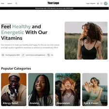 Pills Shop Website Design with Free VPS Web Hosting and Installation