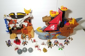 imaginext barco pirata tiburon precio