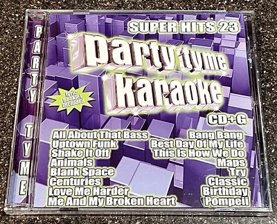 NEW! PartyTyme Karaoke: Super Hits 23 CD (2015) - FACTORY SEALED/FREE SHIPPING!
