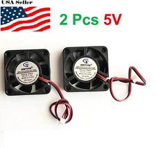 2 Pcs 5V 12V 24V 40mm Cooling Computer Fan 4010 40x40x10mm DC 3D Printer 2-Pin